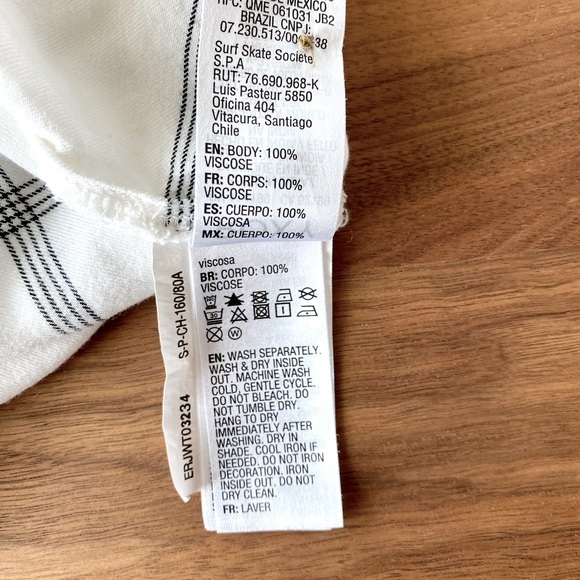 Roxy White Plaid Shirt - Picture 6 of 7